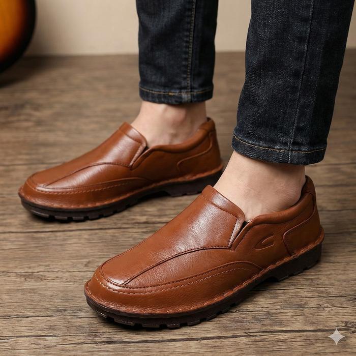 Sepatu Camel Active Dark Tan Gregant Leather Shoes Original