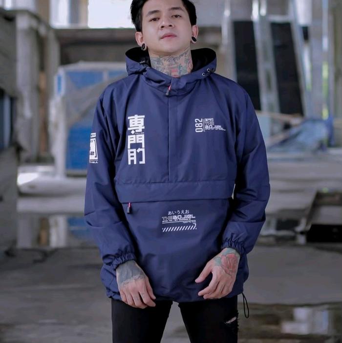Jaket Cagoule Taslan Waterproof Pria/Wanita Original Distro The Bojiel Outdoor Nyaman Parasut - Teba