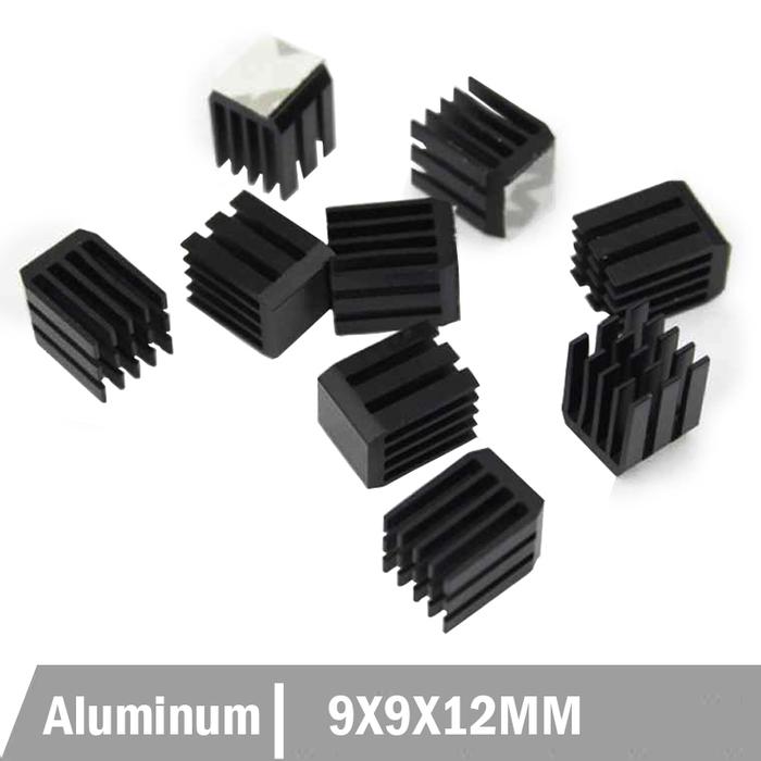 10PCS Gdstime Aluminum Cooling 9 x 9 x 12MM Heat sink Chipset RAM Radiator Heatsink Cooler