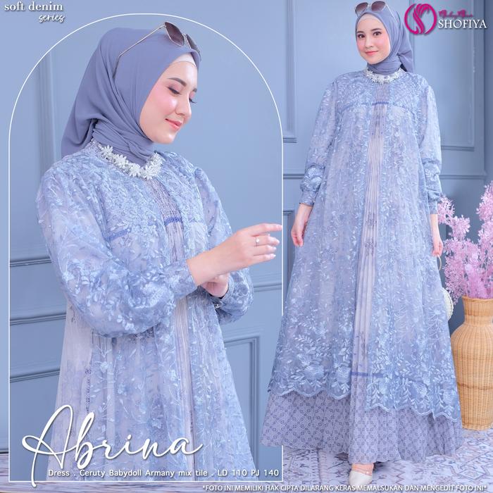 gamis brokat 2025 model baru I gamis brokat kondangan I gamis brokat premium dewasa I gamis brokat m