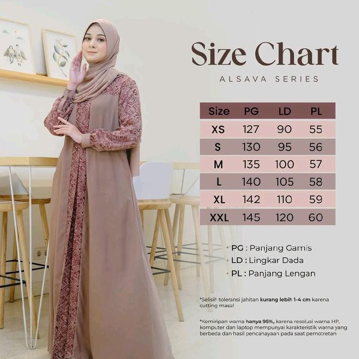 Neyna BAJU GAMIS MUSLIM REMAJA DAN DEEASA ELSAVA BY NEYNA Warna Polos Model Terbaru Dress Wanita Dew