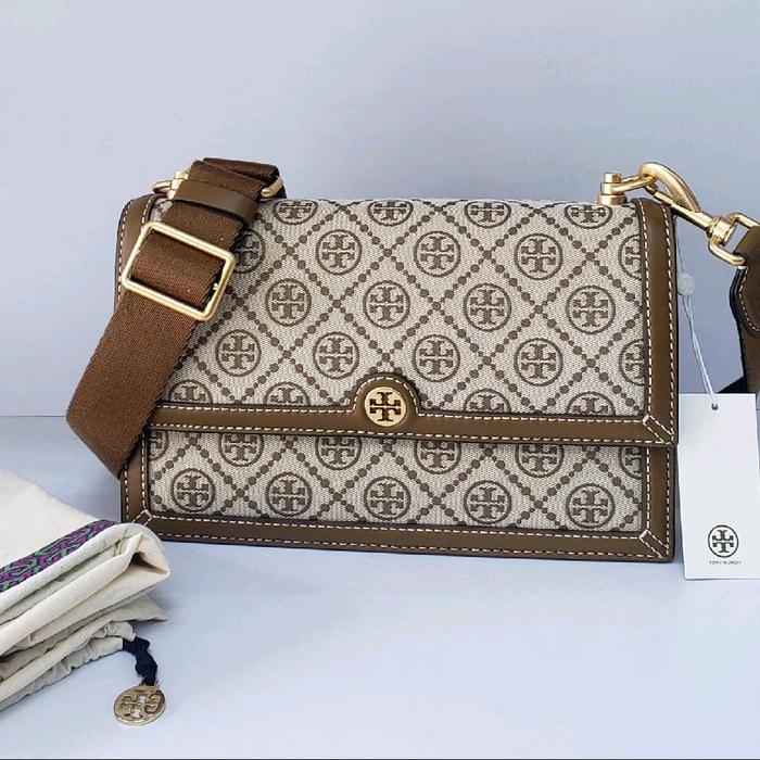 ready tb monogram shoulder bag new Selempang. nwt dan db ori sz medium
