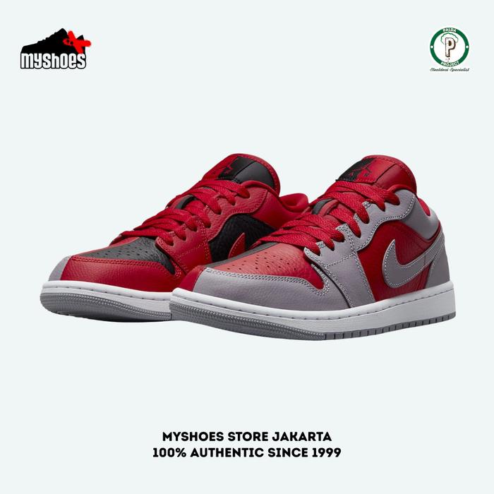 Sepatu Sneakers Wanita Nike Air Jordan 1 Low SE Split Gym Red (W) 100% Authentic - DR0502 600