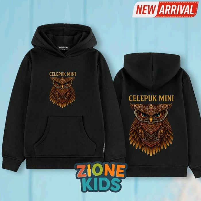 Zionekids Fashion Hoodie Anak Layangan Celepuk Mini Jaket Anak Laki Laki Perempuan Motif Layangan Ce