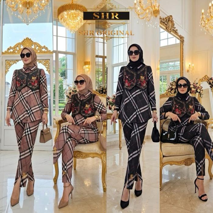 NEW SHR SETELAN CELANA SCUBA PRINTING ORI SHR