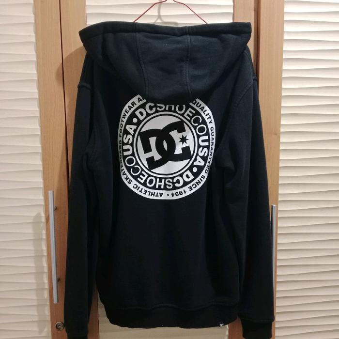 Hoodie DC Shoes Original Hitam Preloved Jaket Sweater Pria Wanita