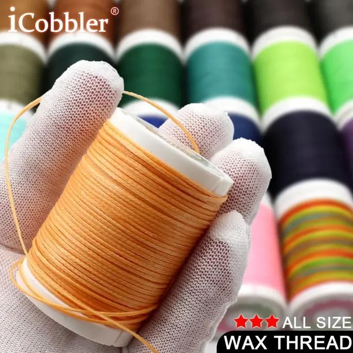 0.35-0.8Mm Round Waxed Thread Polyester Cord Wax Coated Strings For Braided Bracelets Diy Accessorie