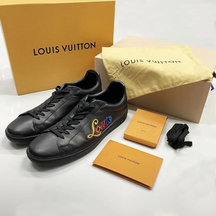 Sepatu Preloved Louis Vuitton Luxemburg Sneakers Low Top Authentic Ori