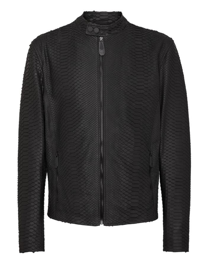 Pre-Order Jaket Pria Kulit Ular Asli Kustomisasi Warna Ukuran S-XXL Kualitas Terjamin 100%