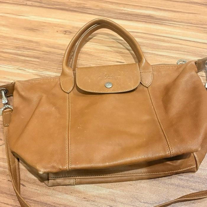Longchamp cuir  WanitaTas Kulit asli Selempang Preloved Ori Hanya Bag dan Dustbag Pengganti