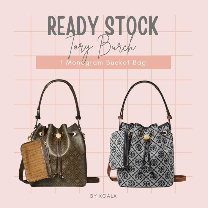 Tas T Monogram Bucket Bag