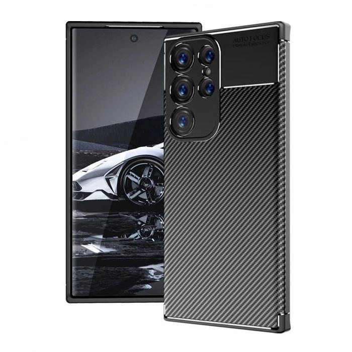 Case Samsung Galaxy S23 Ultra/ Samsung S23 Plus/ Samsung S23 2023 Softcase Shockproof Carbon Fiber C