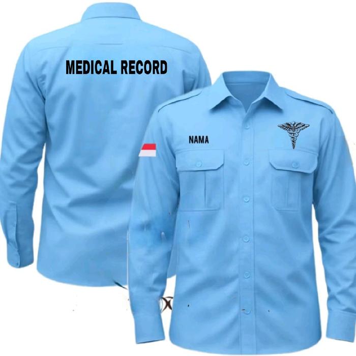 ready kemeja rekam medis baju rekam medis seragam rekam medis Pdh rekam medis kemeja kerja rekam med