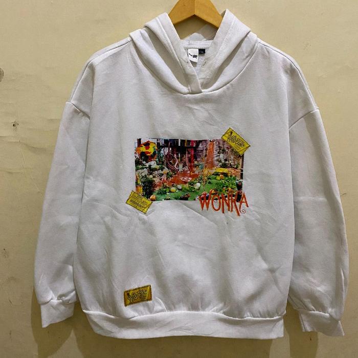 Hoodie sweatshirt Willy Wonka and the chocolate factory original by Shein second Bekas murah, jual h