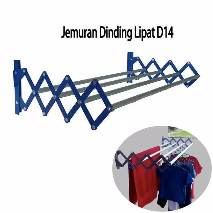 Jemur dinding lipat jemuran lipat tembok jemuran handuk dan jemuran baju 75cm