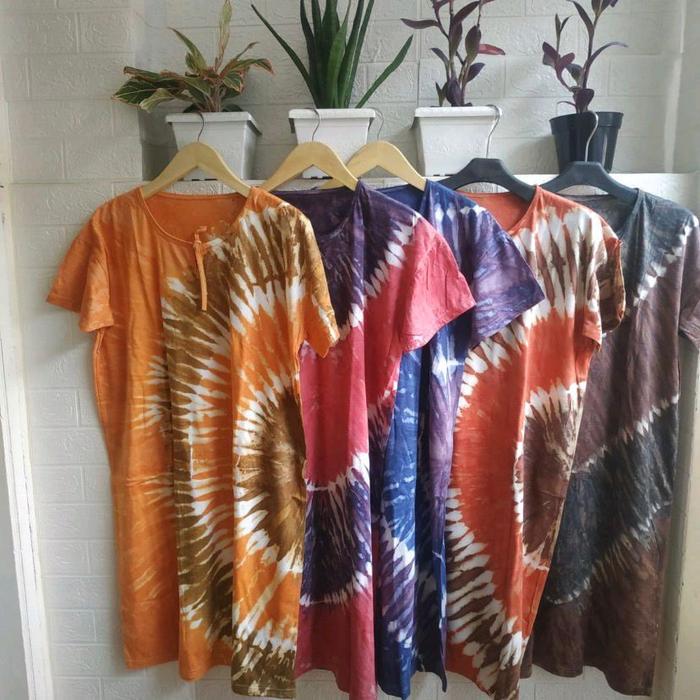 PAKET HEMAT 100 RIBU DAPAT 5 PCS Daster kaos abstrak kain katun halus tebal dan tidak menerawang, da