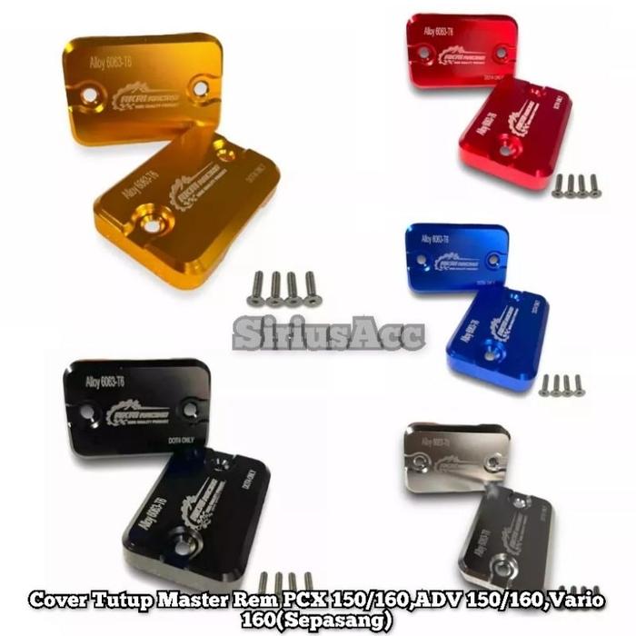 Cover Tutup Master Rem CNC Tutup Minyak Rem CNC 160 PCX 150 PCX 160 ADV 150 ADV 160 (2pcs)
