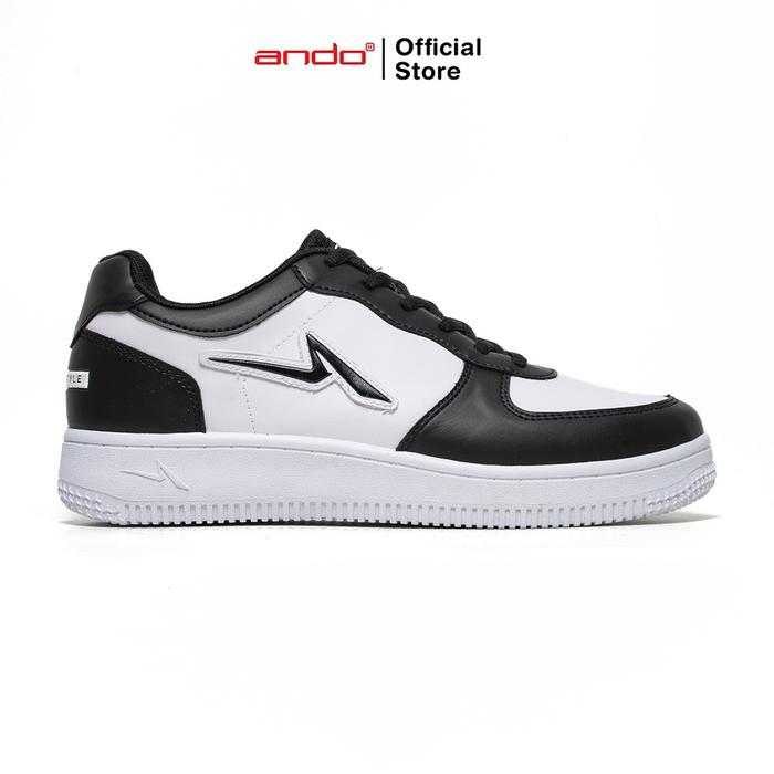 Ando Sneakers Sepatu Sneakers Tricks Pria Putih Hitam Sneakers Tricks Pria - Putih/Hitam