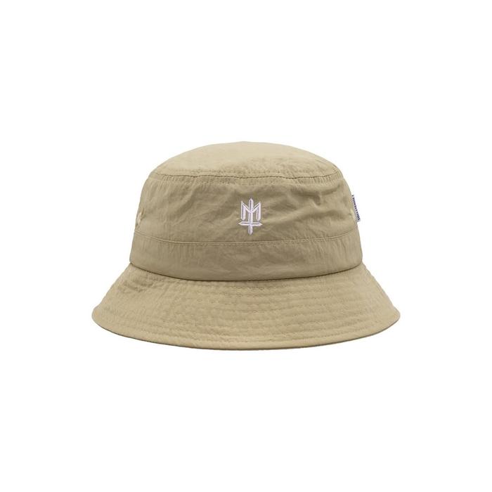 Maternal Disaster Topi Bucket "stadial" Original - Hitam Polyester dengan Patch Bordir - Aksesori Fa
