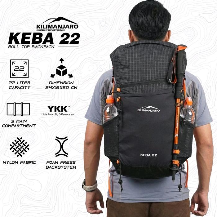 KEBA 22 Kilimanjaro Ultralight Backpack - Tas Ultralight Kilimanjaro KEBA 22L
