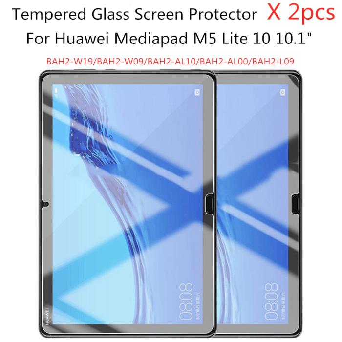 2pcs 9H Tempered Glass Screen Protector For Huawei MediaPad M5 Lite