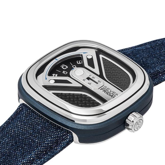 Sevenfriday M1B/01 Official Jam Tangan Biru Automatic M-Series