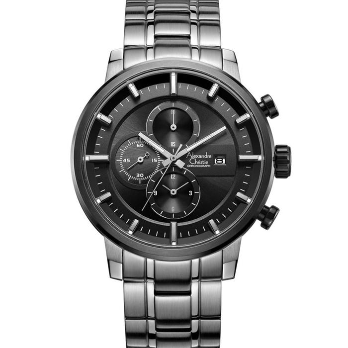 Alexandre Christie AC 6323MC AC6323MC ACF6323MCBTBBA Chronograph Sport Black Jam Tangan ORIGINAL GAR