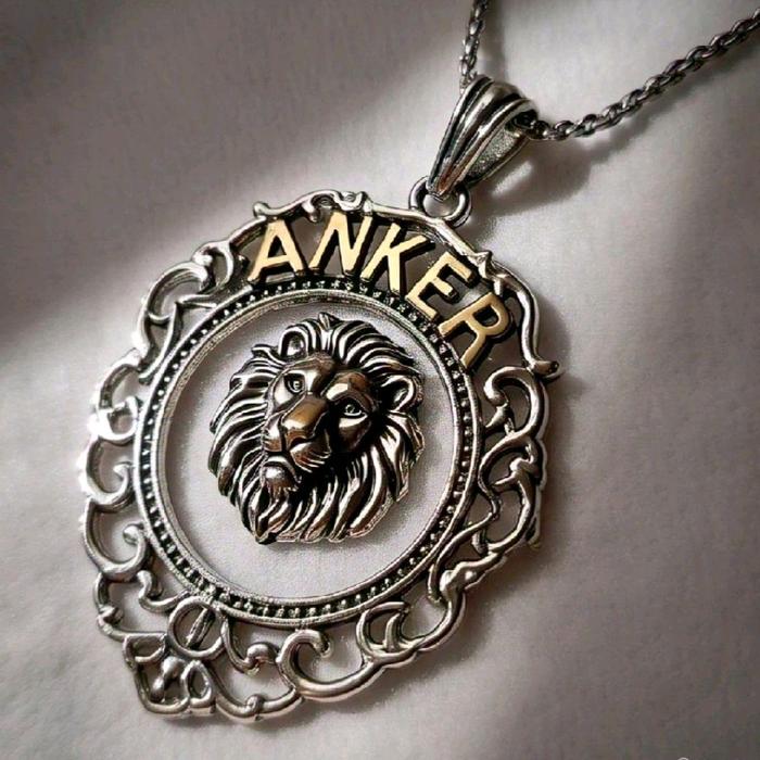 Liontin Bahan Titanium Tipe AN9k3r Keren Elegan Mewah Kalung