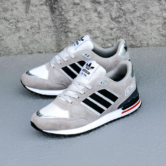 ADIDAS SEPATU PRIA ZX750 GREY BLACK