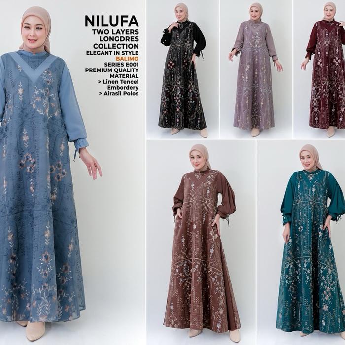 Balimo dress / Balimo Nilufa / Gamis Balimo Premium / Balimo Original