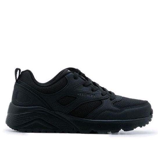 Sepatu Skechers Uno Lite Kids Full Hitam Lifestyle Shoes - Black Full Black BTS - SKE417012LB