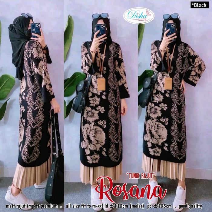 Disha#long tunik rajut/long tunik terbaru/tunik rajut kekinian/long tunik rajut import terbaru/tunik