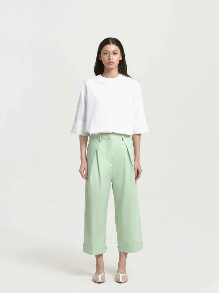 MASSHIRO&Co. - MOSHINA PANTS - MINT GREEN