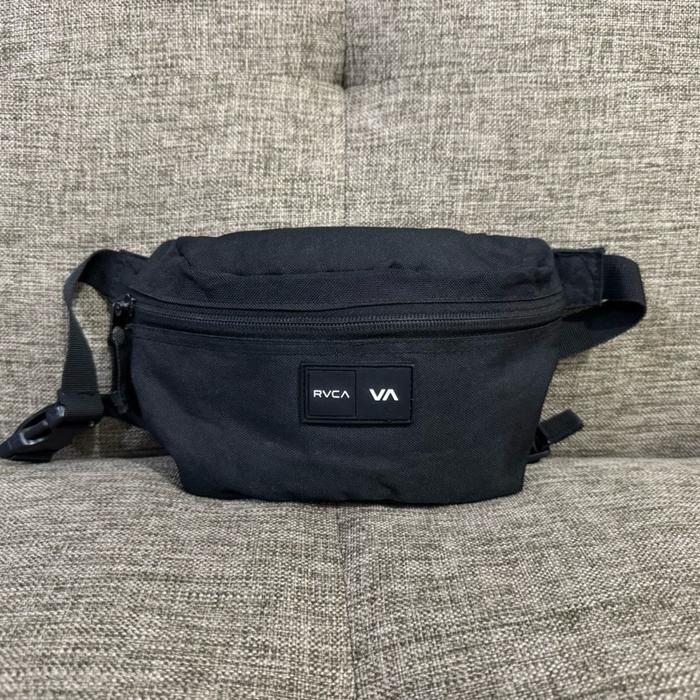 Waistbag slingbag selempang tas pinggang RVCA hitam
