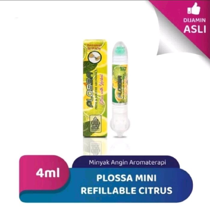 Plossa Mini Refillable Citrus Minyak Angin Aromaterapi 4ML