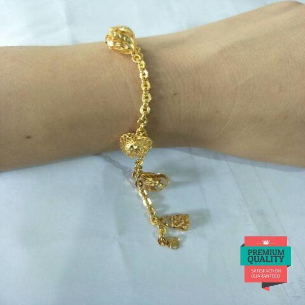MURAH GELANG EMAS ASLI KADAR 875 MODEL FANCY BARU ELEGAN