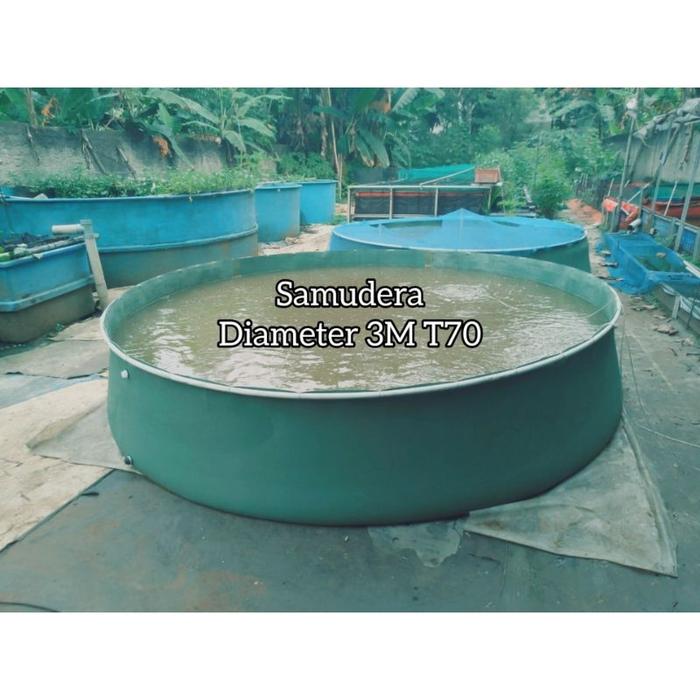 kolam bundar D3 T70/Tanpa rangka/kolam ikan lele/kolam ikan nilla/kolam ikan hias dll
