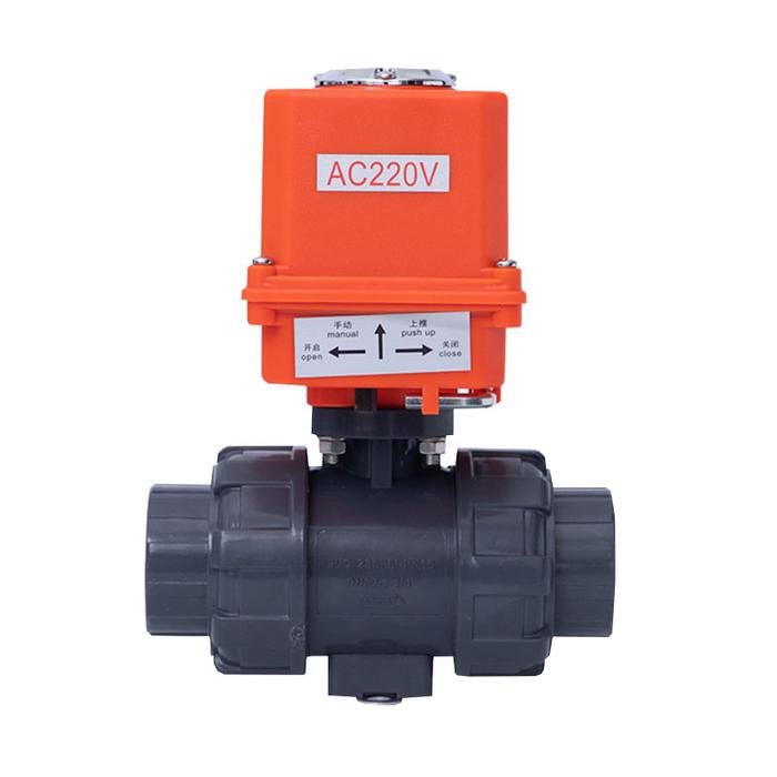 Electric Plastic UPVC Ball Valve Quick Cut-off Upvc Valve PVC Double