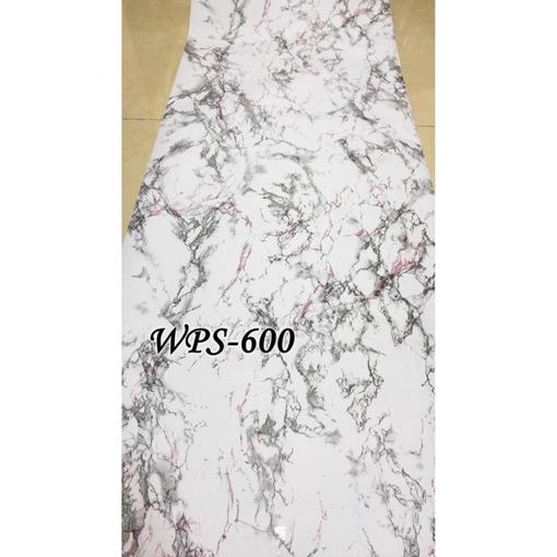 Wallpaper Sticker Dinding Motif Marmer Putih Hitam Terang panjang 10Meter x Lebar 45cm