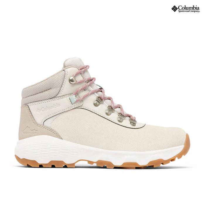 COLUMBIA Women's Boots Newton Wander Sepatu Boots Wanita Original - Cloud Grey, Cool Green
