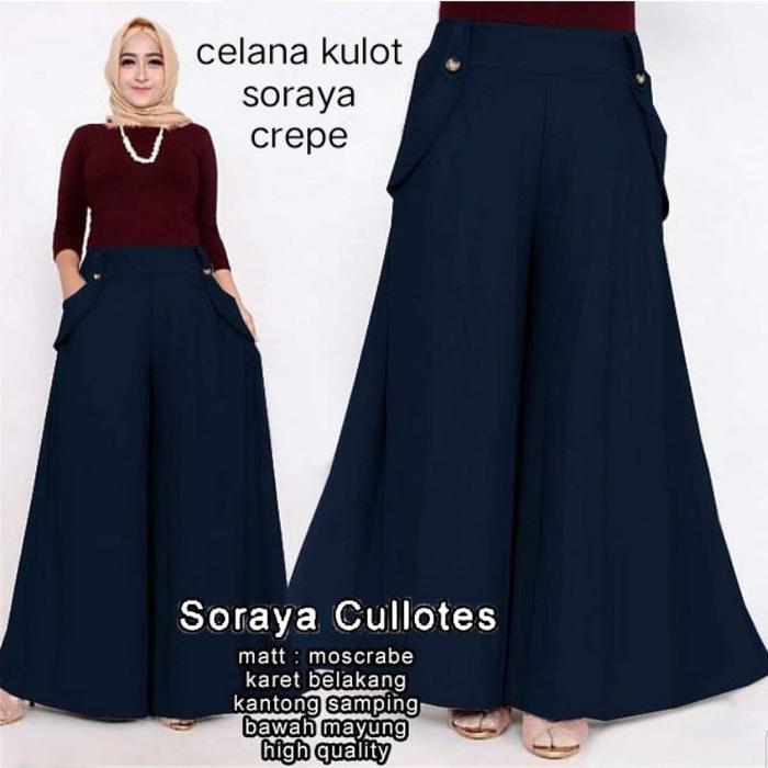 Celana Kulot Soraya / Celana Kulot Crepe / Celana Kulot Jumbo / Celana Kulot Wanita / Celana Kulot /
