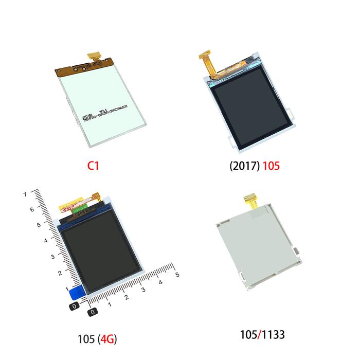 LCD Display Screen Replacement For Nokia 150 216 1000 1010 108 112