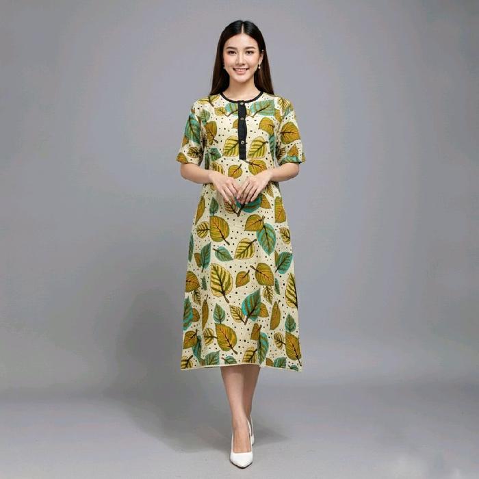 Daster Maya Bahan Rayon Adem Model Terbaru Viral Th 2025 Busui Motif Bumil Wanita Dress