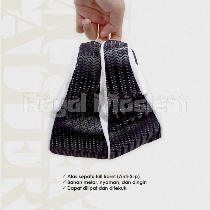 Kaos Kaki Sepatu Tawaf Model Khuf Premium Alas Kaki Umroh Haji Anti Slip Karet