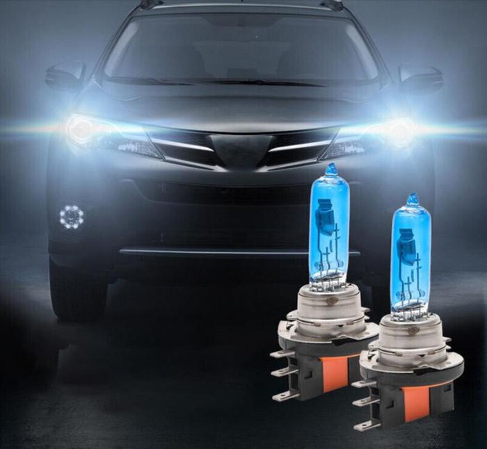 1x H15 6000K Bohlam Halogen Putih 55W Lampu Mobil untuk VW R Polo