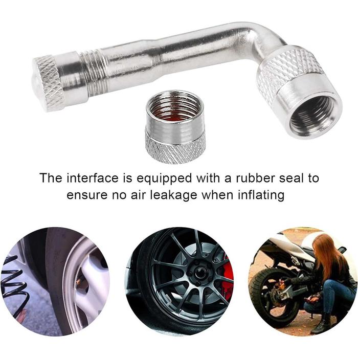 Sambungan Adaptor Adapter Pentil Lubang Angin Ban Mobil Motor Sepeda Extender Tire Valve Stem