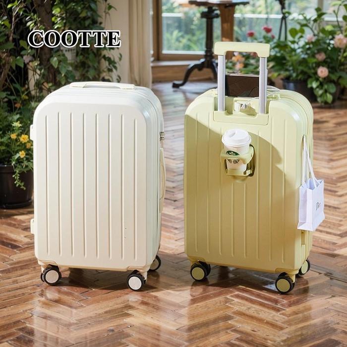 koper Modis Besar Kabin Bagasi 20inch tas koper besar koper Travel Multifungsi Port Pengisian USB MU