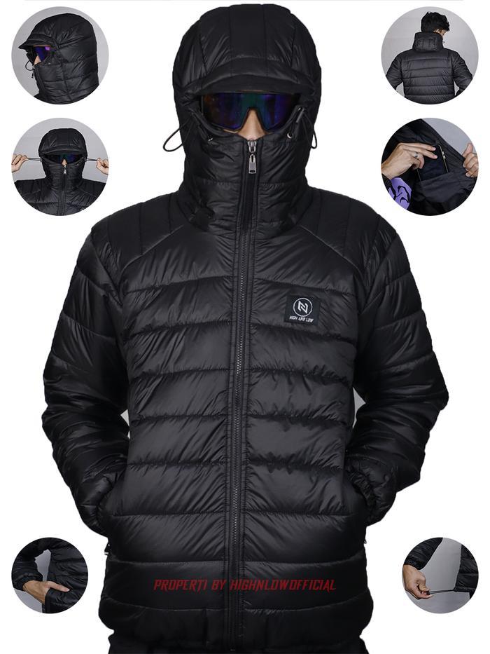 HIGH AND LOW  - Jaket Pendaki Gunung Jaket Gorpcore Jaket Gelembung Jacket Musim Dingin Jaket Pria G