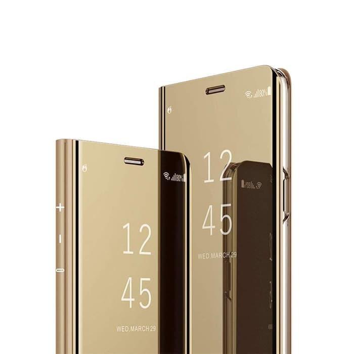 Case Samsung A51 A71 A20 A30 A30S A50 A50S A70 S10 Plus A80 A90 M30 FLIP COVER MIRROR STANDING