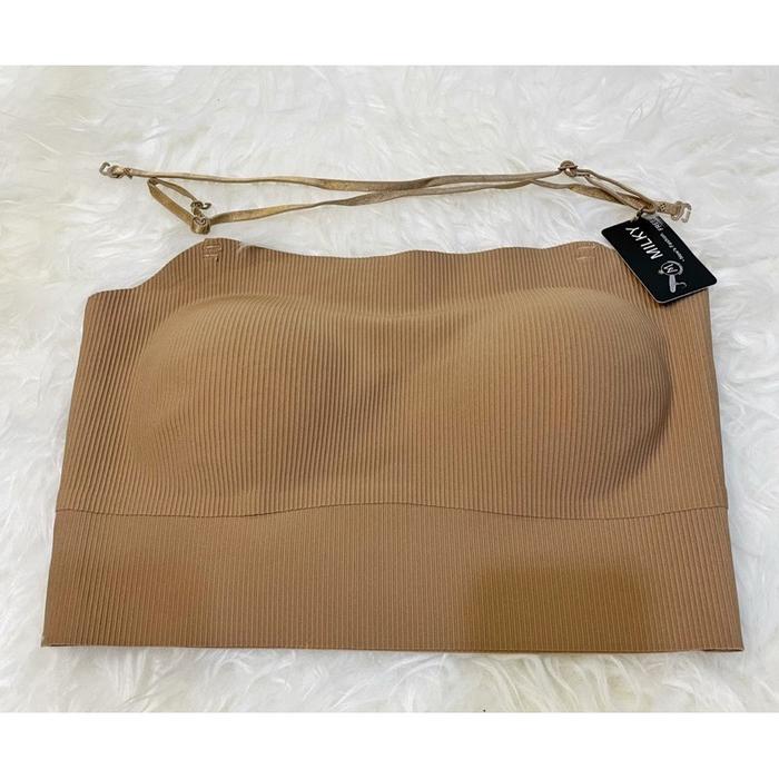 Ready Stock Milky Crop Top Bra Import Thailand
